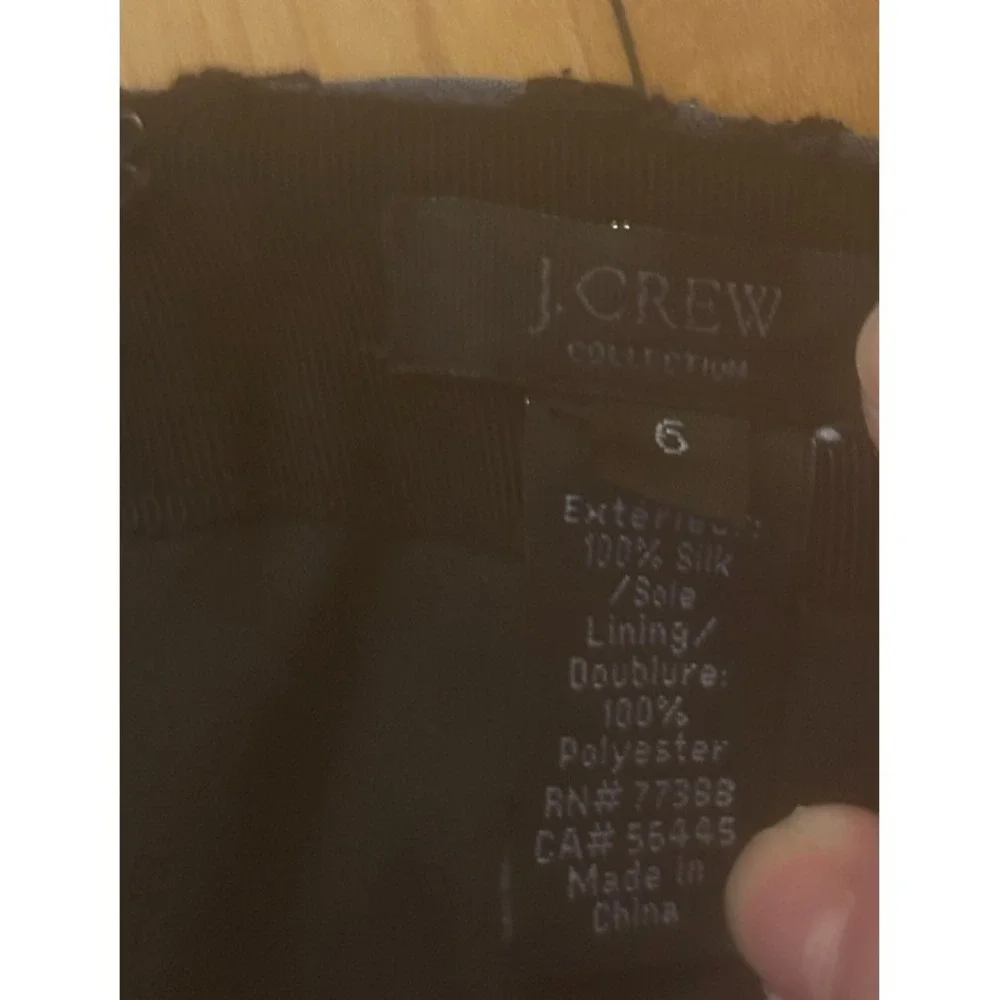 J.Crew Collection Skirt Size 6 Silk Navy Fairy Grunge Whimsigoth Moody